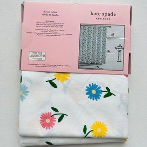 Kate Spade New York Flower Power Shower Curtain  White Multi 72' x 72"